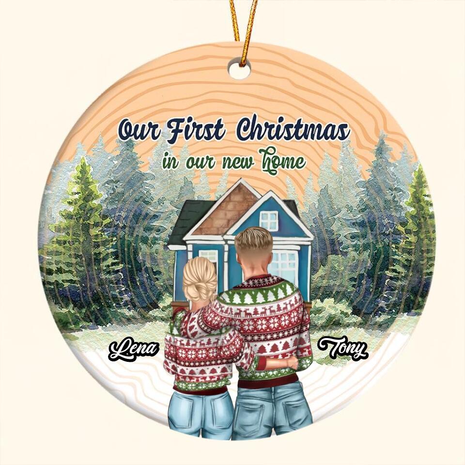 Our First Christmas At Our New Home Christmas Ornament, Personalised New Home Decoration, First Christmas New Home Gift 2022