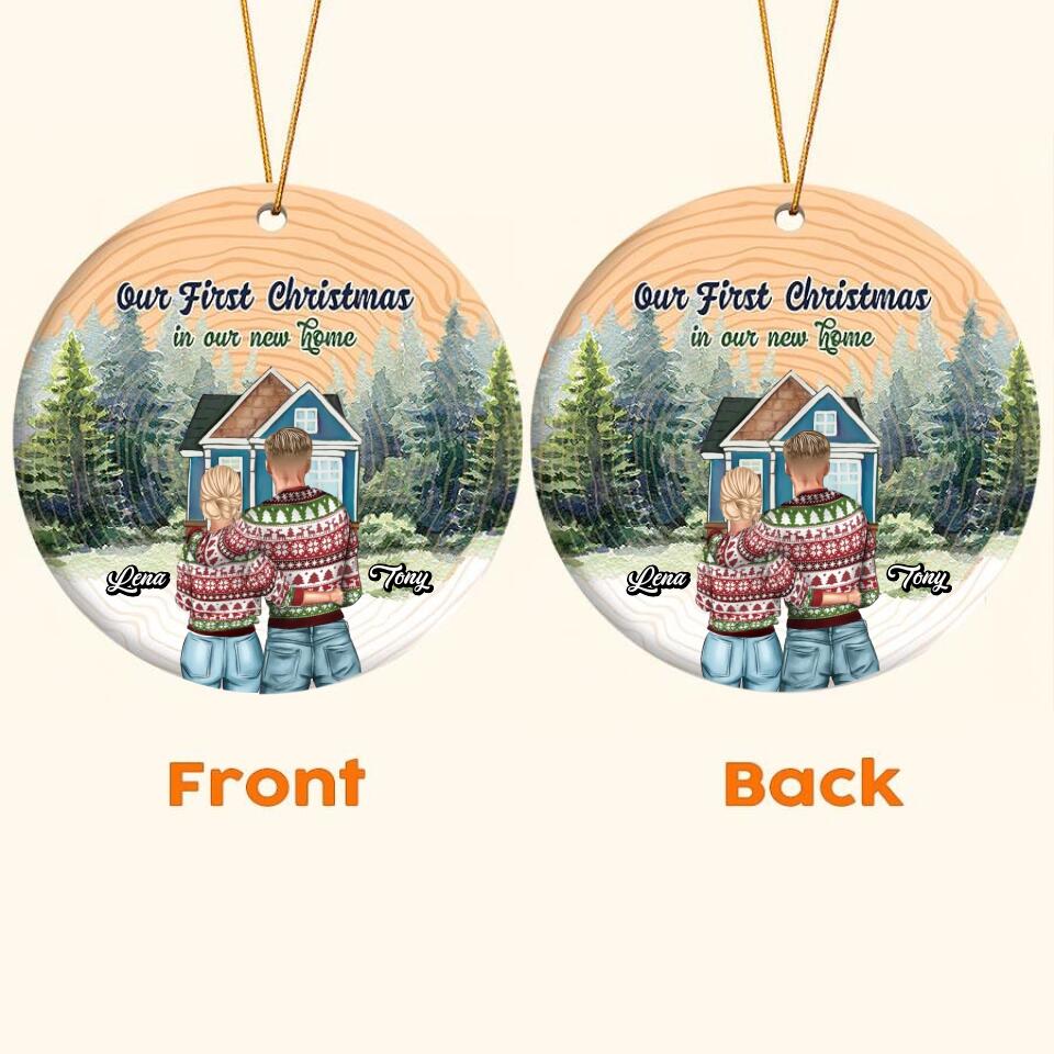 Our First Christmas At Our New Home Christmas Ornament, Personalised New Home Decoration, First Christmas New Home Gift 2022