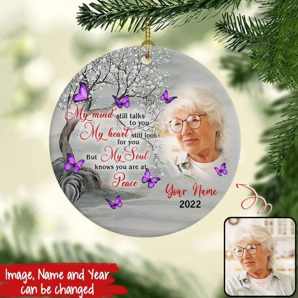 Personalized Memorial Ornaments, In Memory Ornaments, first christmas in heaven ornament, Memorial Ornaments With Picture