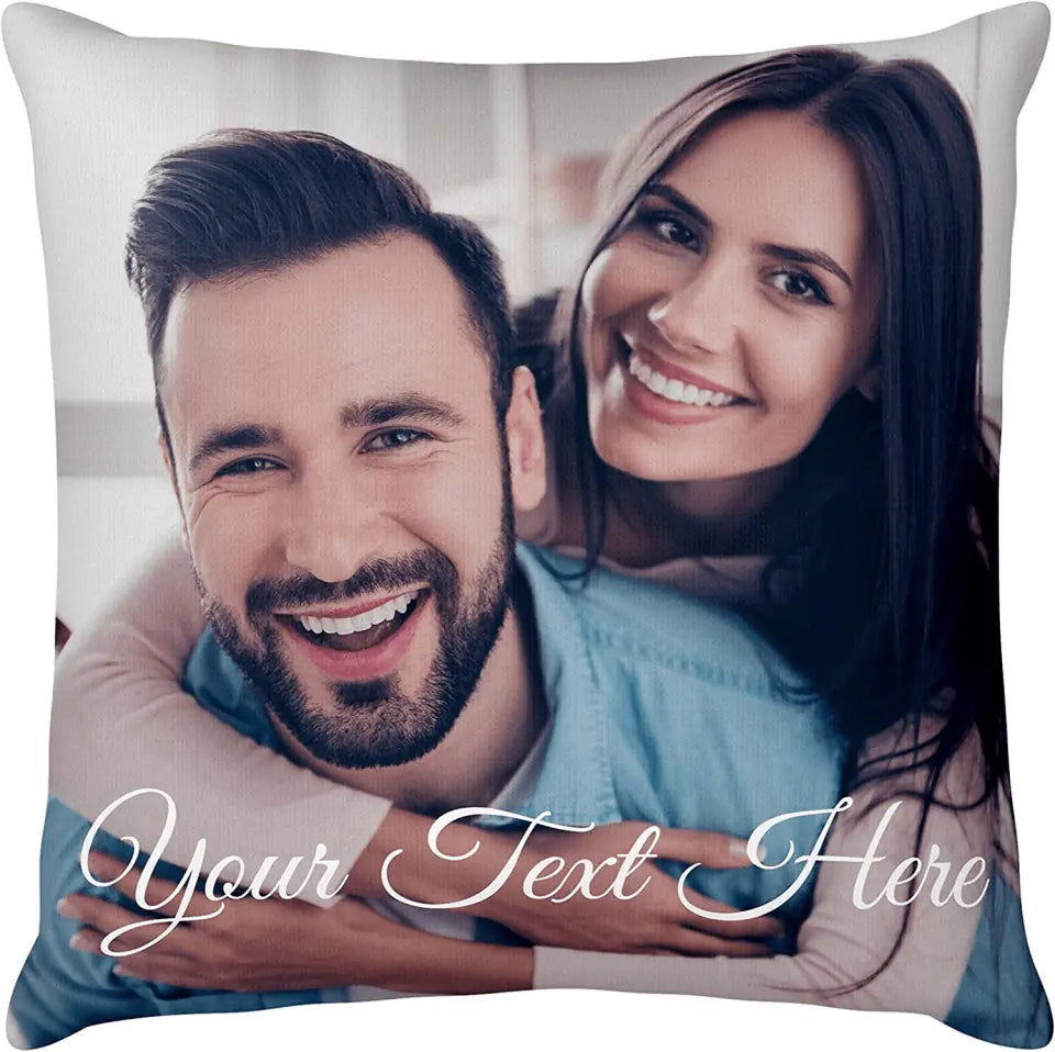Custom Photo Pillow Cases | Personalized Decorative  Throw Pillow Cover w / Any Picture Box | Throw Pillowcases - Home Decor, Decorative Cushion Cover