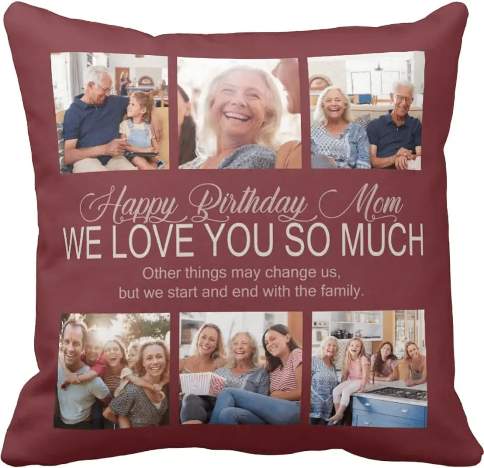 Custom Pillow - Personalized Pillow with Picture & Name Including Case & Insertion. Full Color Print on Both Sides Ultra Soft Cover
