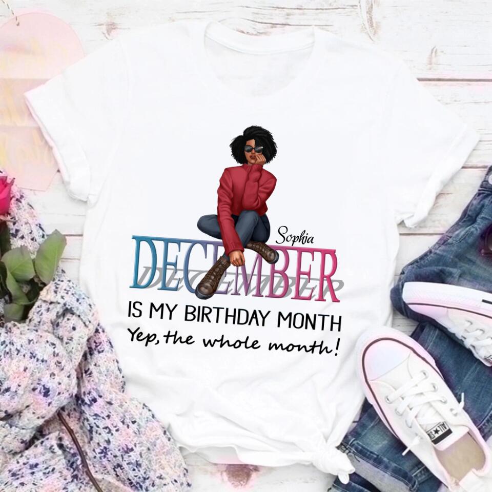 December Birthday Shirt, Custom Birthday Shirt, Queens are Born In December, December Birthday Shirts For Woman, December Birthday Gifts