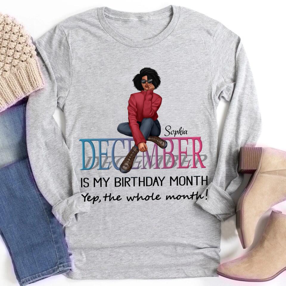 December Birthday Shirt, Custom Birthday Shirt, Queens are Born In December, December Birthday Shirts For Woman, December Birthday Gifts
