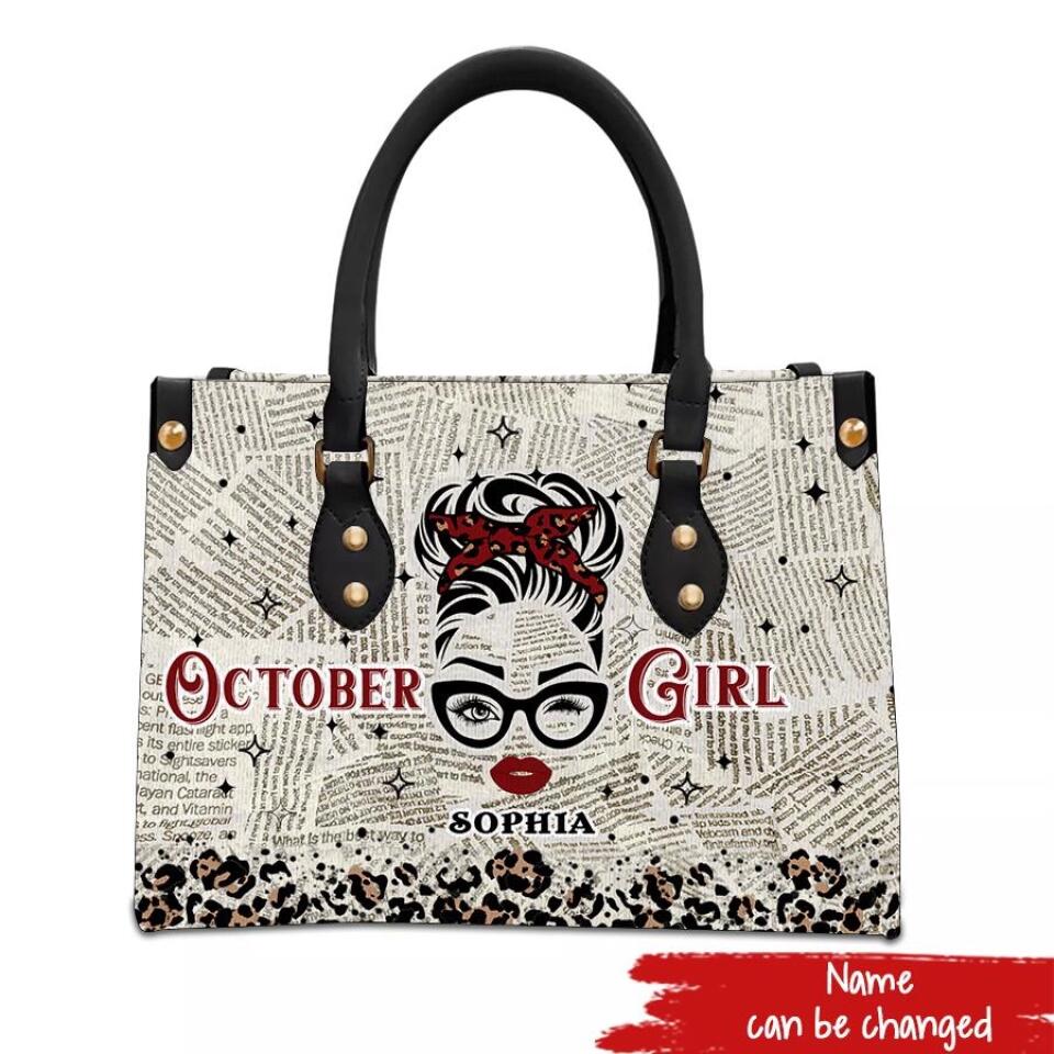 Handbag personalized, Custom Birthday Gift, October Birthday Gifts For Woman, October Birthday Gifts, Handbag Gift