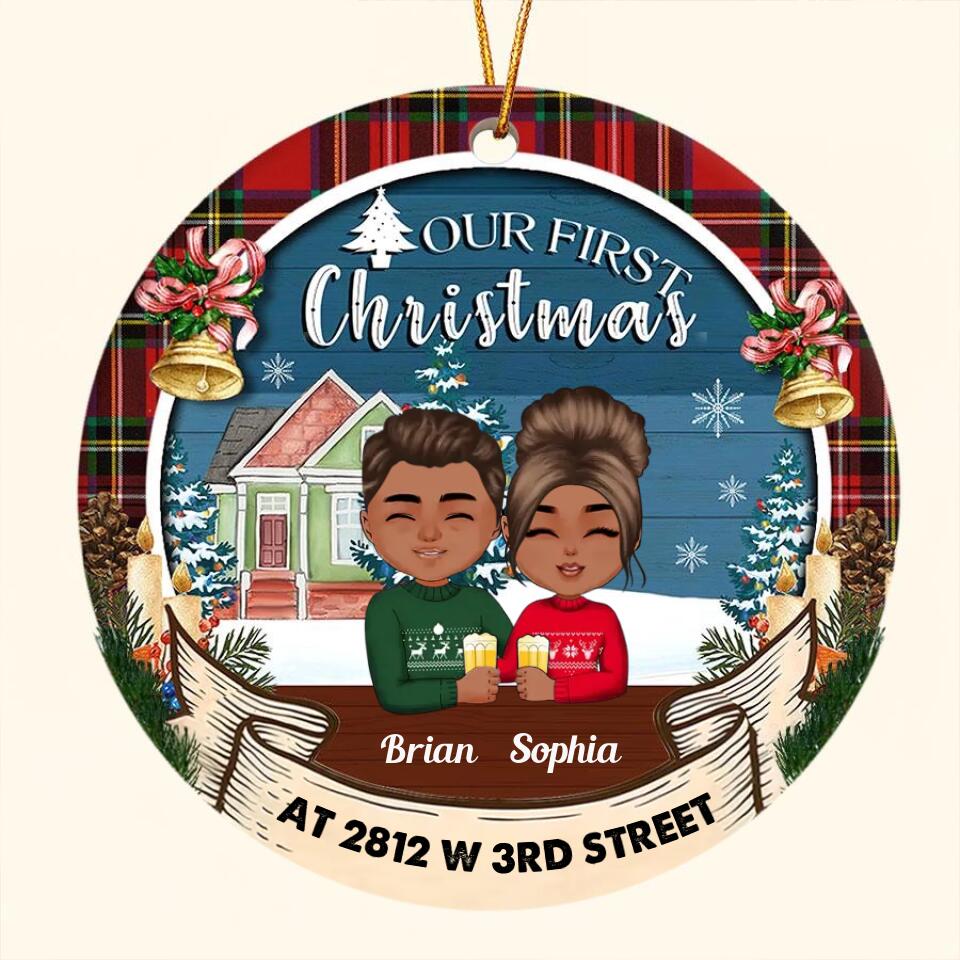 Our First Christmas At Our New Home Christmas Ornament 2022, Personalised New Home Decoration 2022, First Christmas New Home Gift 2022