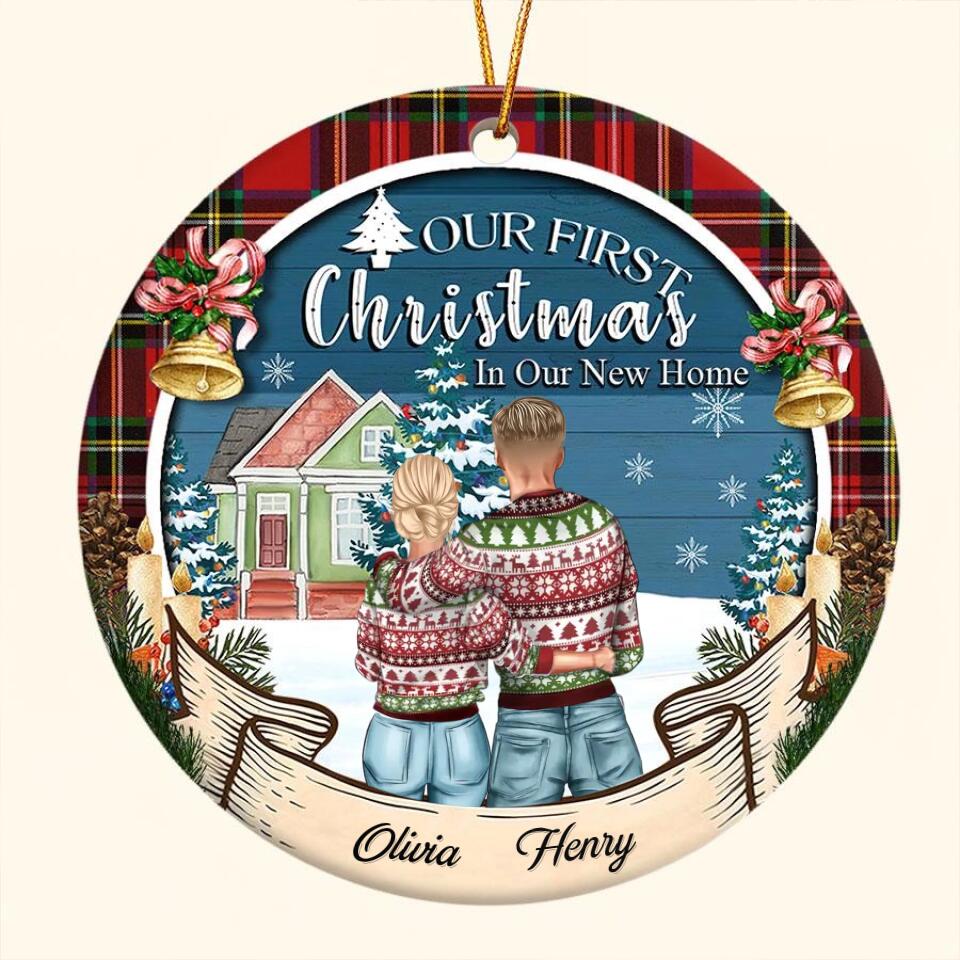 Our First Christmas At Our New Home Christmas Ornament 2022, Personalised New Home Decoration 2022, First Christmas New Home Gift 2022