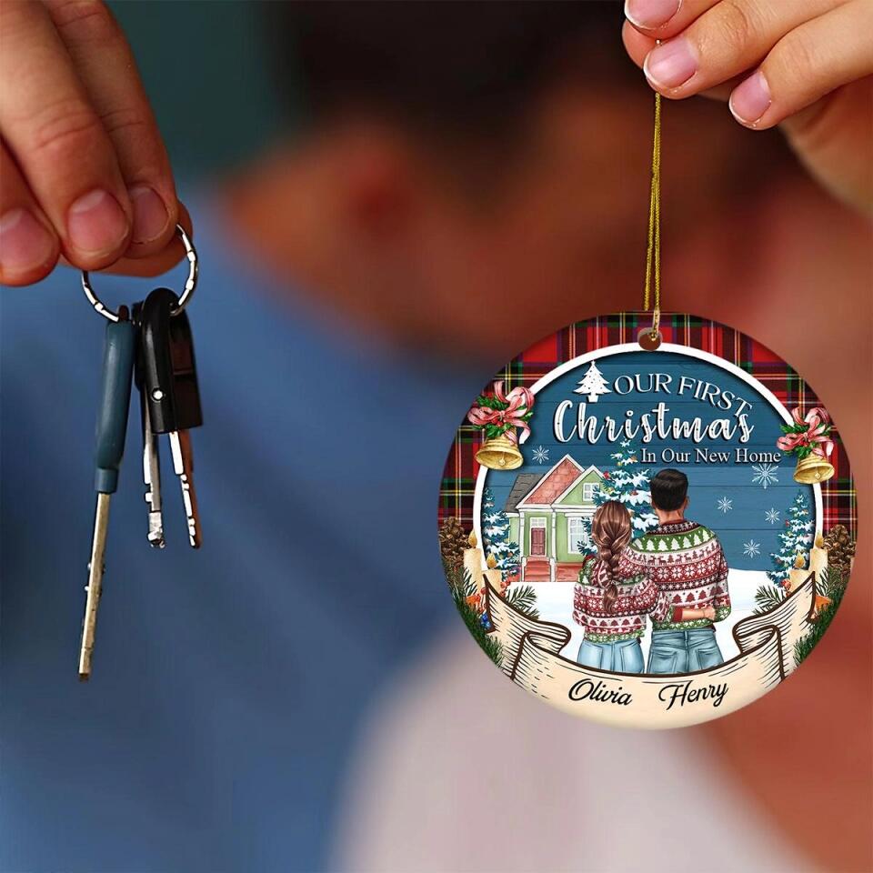 Our First Christmas At Our New Home Christmas Ornament 2022, Personalised New Home Decoration 2022, First Christmas New Home Gift 2022