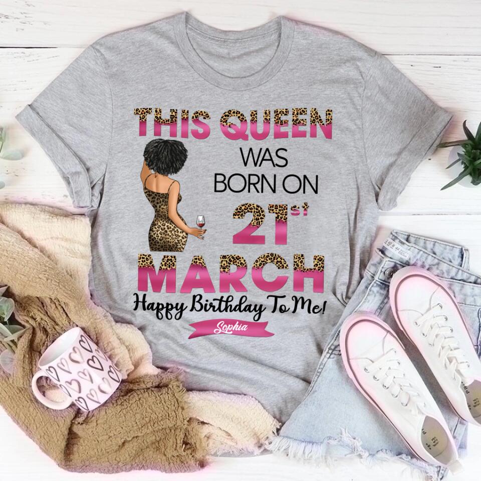 March Birthday Shirt, Custom Birthday Shirt, Queens are Born In March, March Birthday Shirts For Woman, March Birthday Gifts