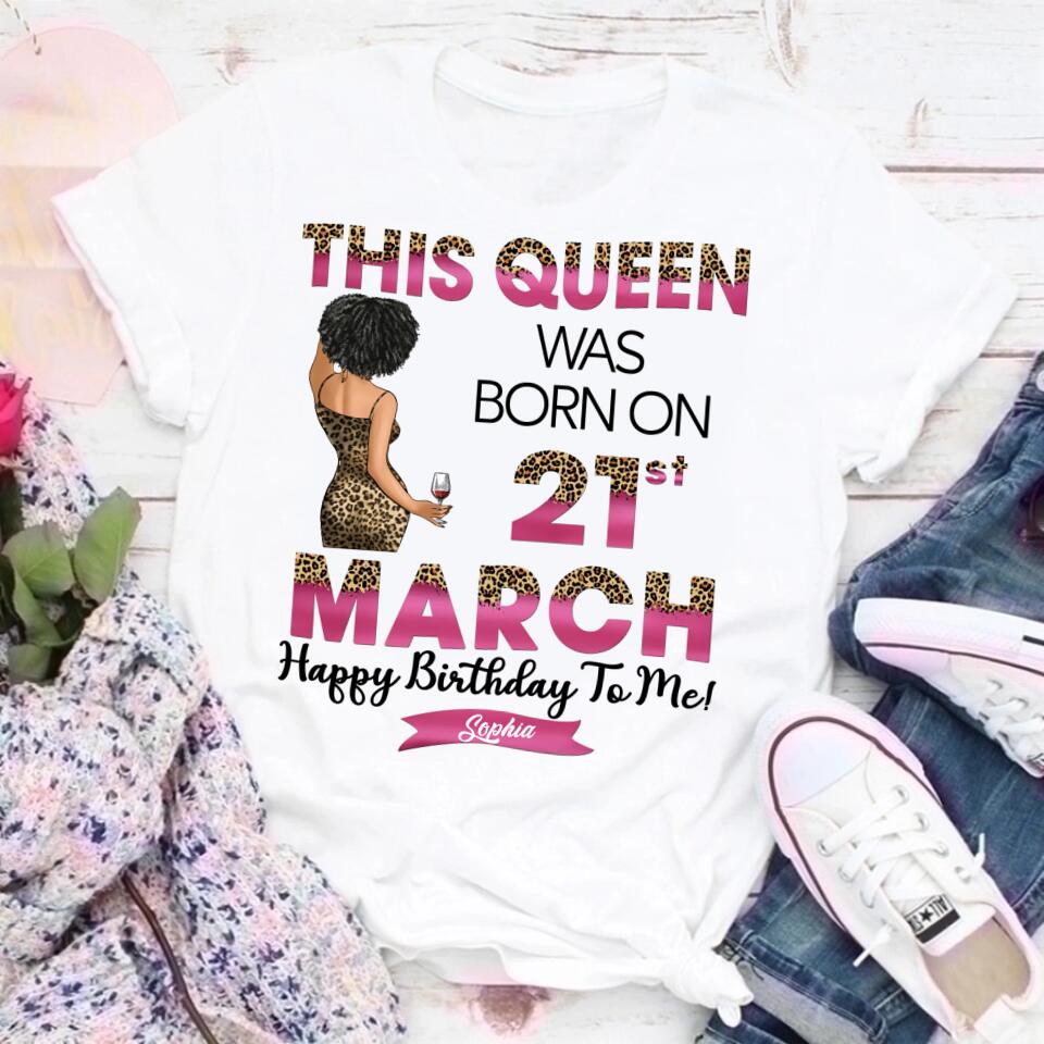 March Birthday Shirt, Custom Birthday Shirt, Queens are Born In March, March Birthday Shirts For Woman, March Birthday Gifts