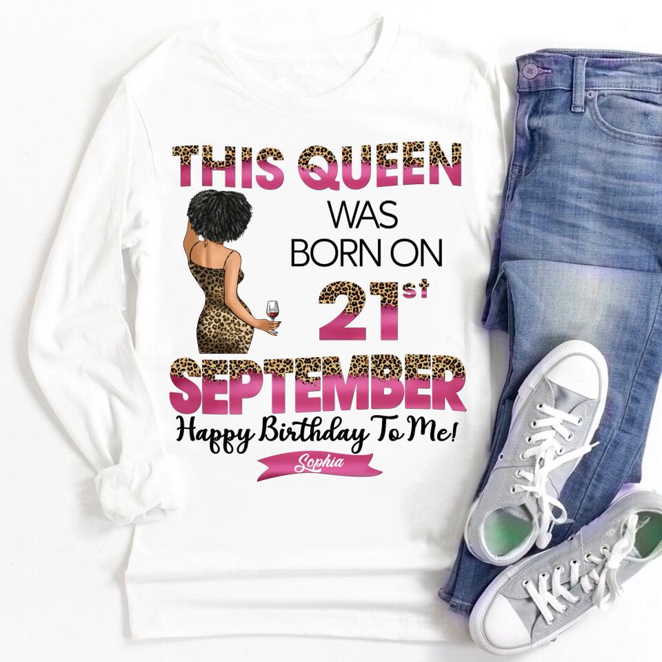 September Birthday Shirt, Custom Birthday Shirt, Queens are Born In September, September Birthday Shirts For Woman, September Birthday Gifts