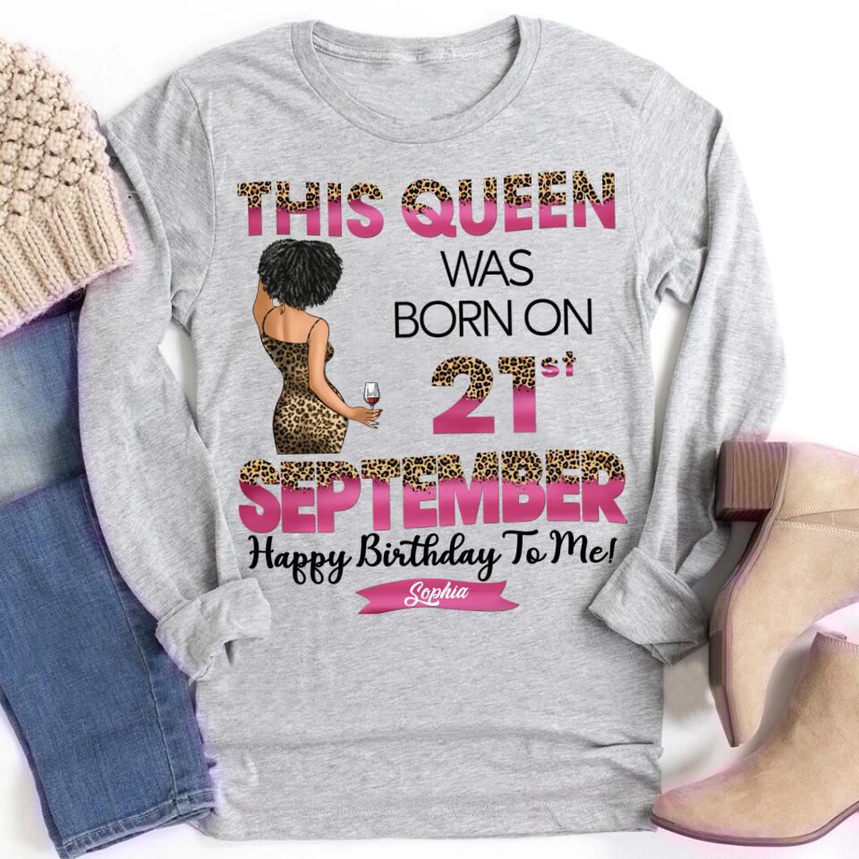 September Birthday Shirt, Custom Birthday Shirt, Queens are Born In September, September Birthday Shirts For Woman, September Birthday Gifts