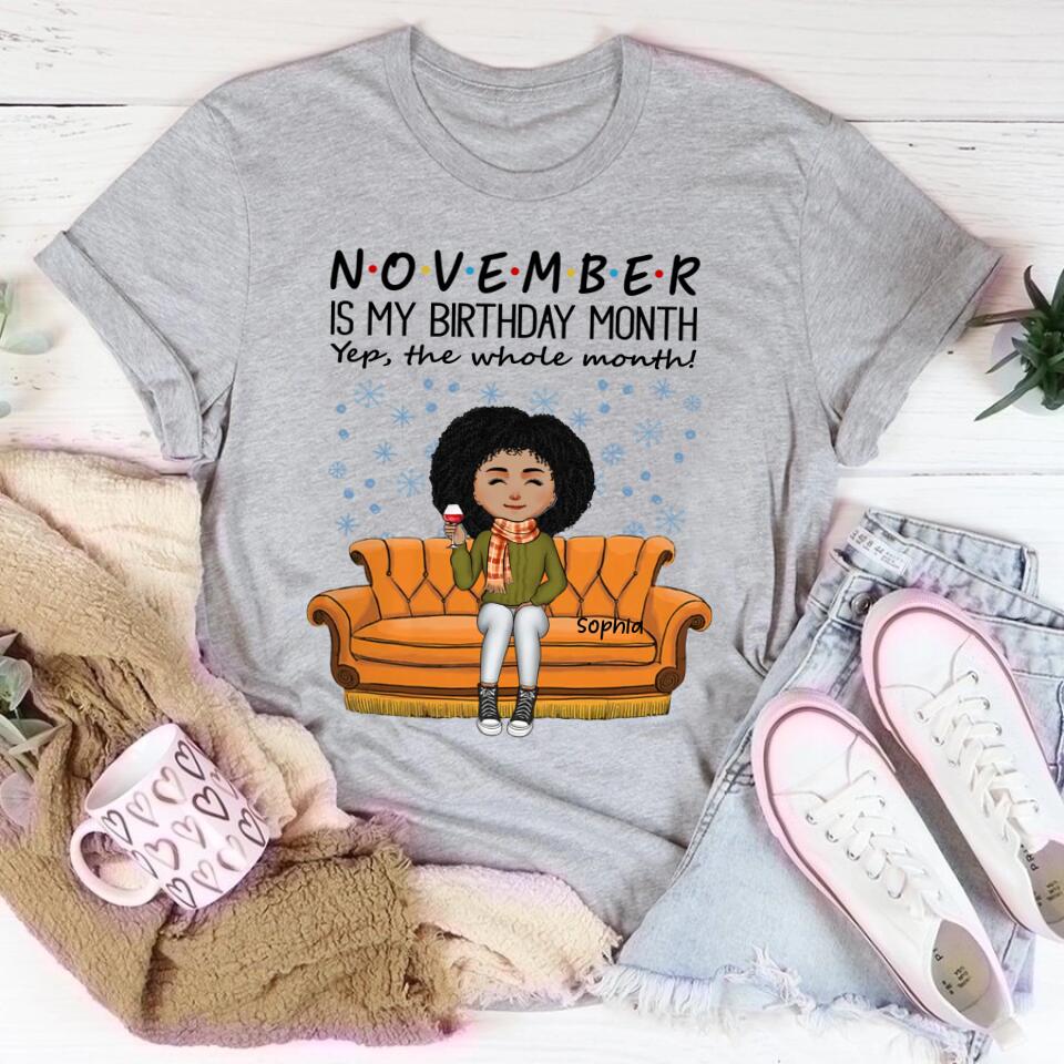 November Birthday Shirt, Custom Birthday Shirt, Queens are Born In November, November Birthday Shirts For Woman, November Birthday Gifts