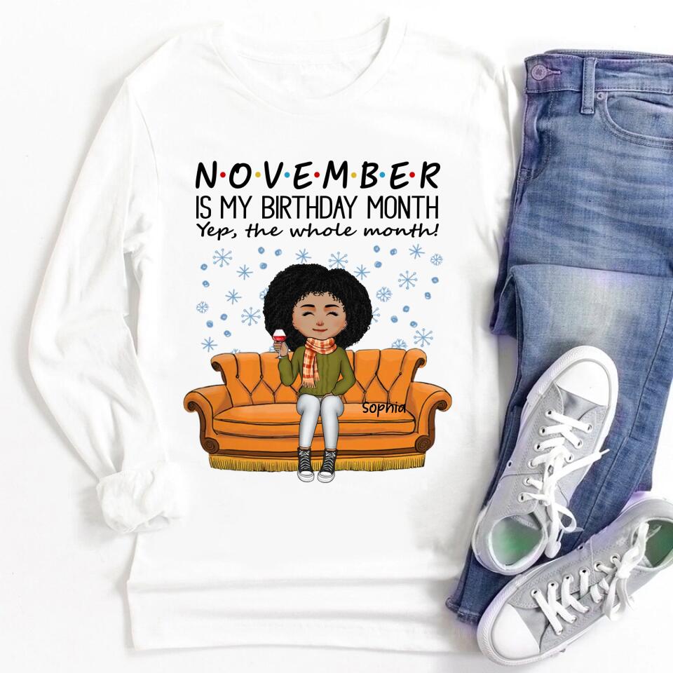 November Birthday Shirt, Custom Birthday Shirt, Queens are Born In November, November Birthday Shirts For Woman, November Birthday Gifts