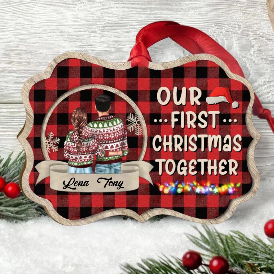 Our First Christmas Ornament 2022, Personalized Our First Christmas Ornaments, First Christmas As Mr And Mrs Ornament