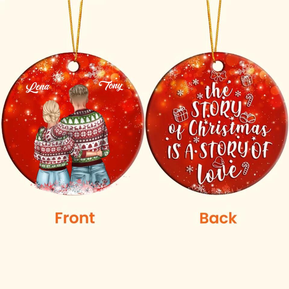 Our First Christmas Ornament 2022, Personalized Our First Christmas Ornaments, First Christmas As Mr And Mrs Ornament