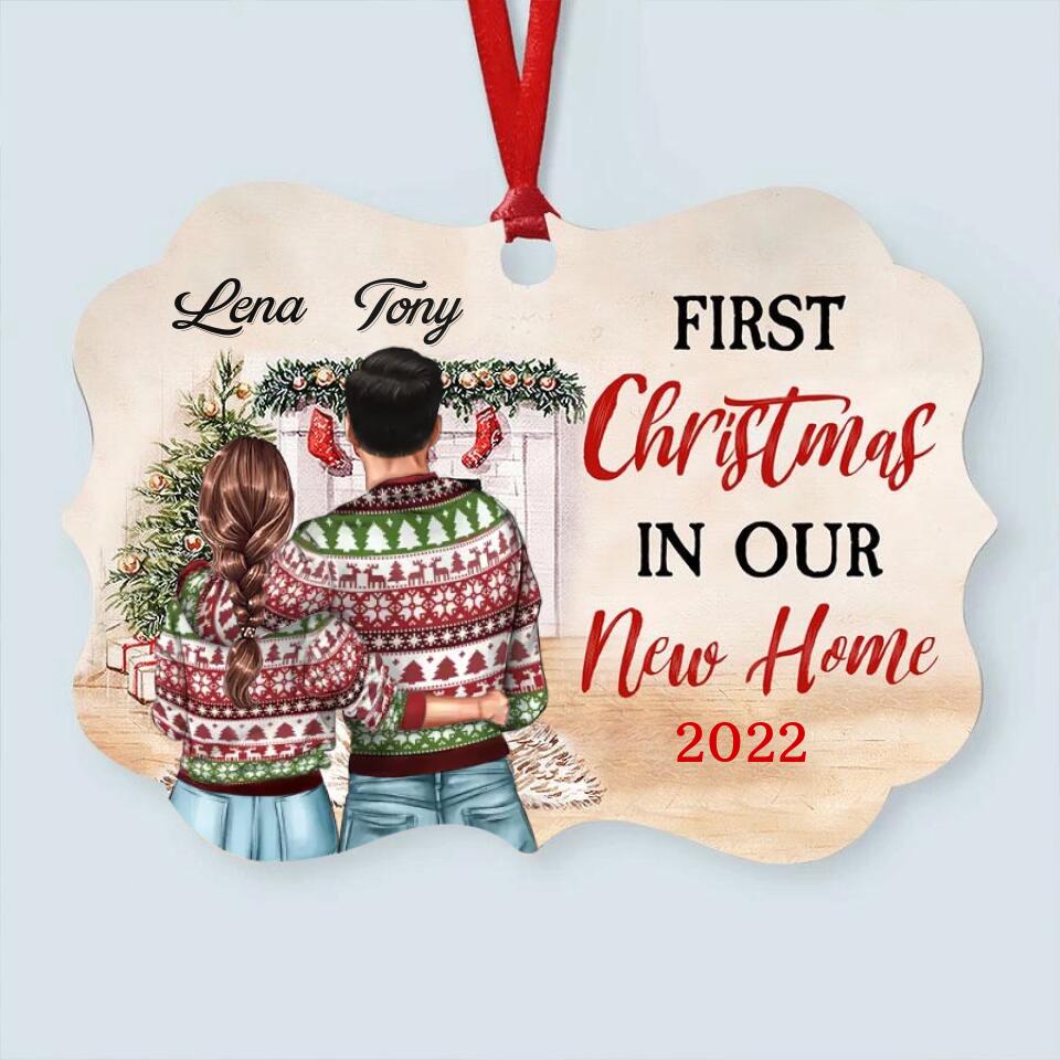 Couples Christmas ornaments, Couples first Christmas ornament, newlywed Christmas ornaments, personalized couple ornaments, newlywed ornament
