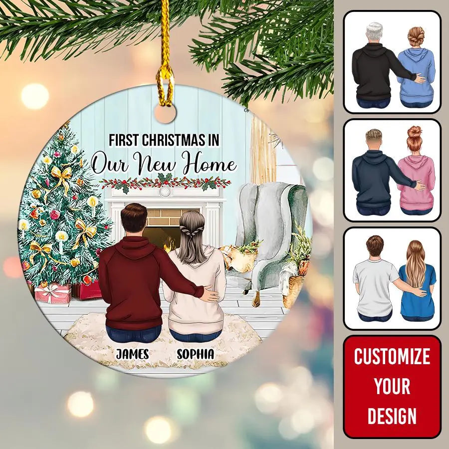 Our First Christmas At Our New Home Christmas Ornament 2022, Personalised New Home Decoration 2022, First Christmas New Home Gift 2022