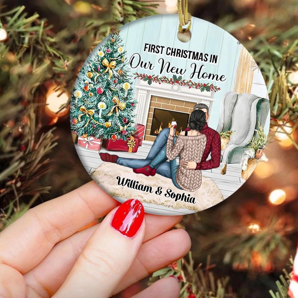 Our First Christmas In Our New Home Ornament, Custom Family Christmas Ornament, Personalized Ornament, New Family Ornament, Christmas Gifts