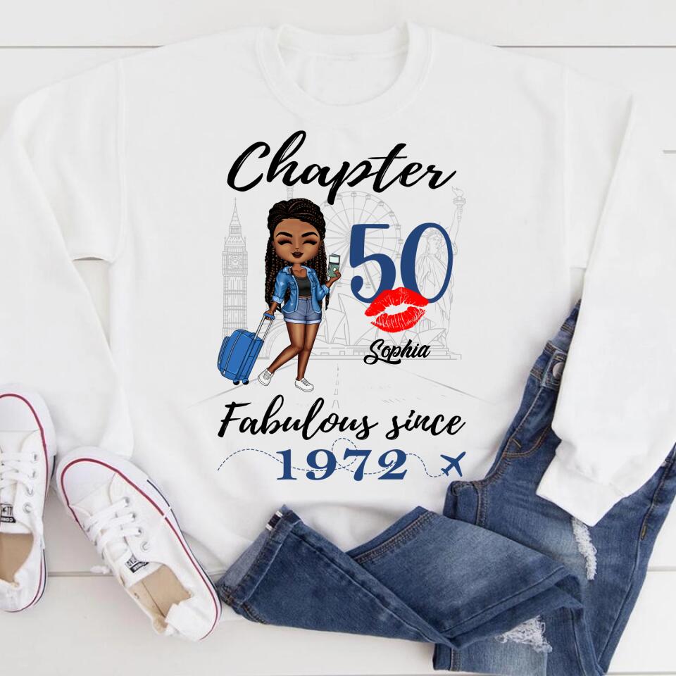 50th Birthday Shirts, Custom Birthday Shirts, Turning 50 Shirt, Gifts For Women Turning 50, 50 And Fabulous Shirt, 1972 Shirt, 50th Birthday Shirts For Her