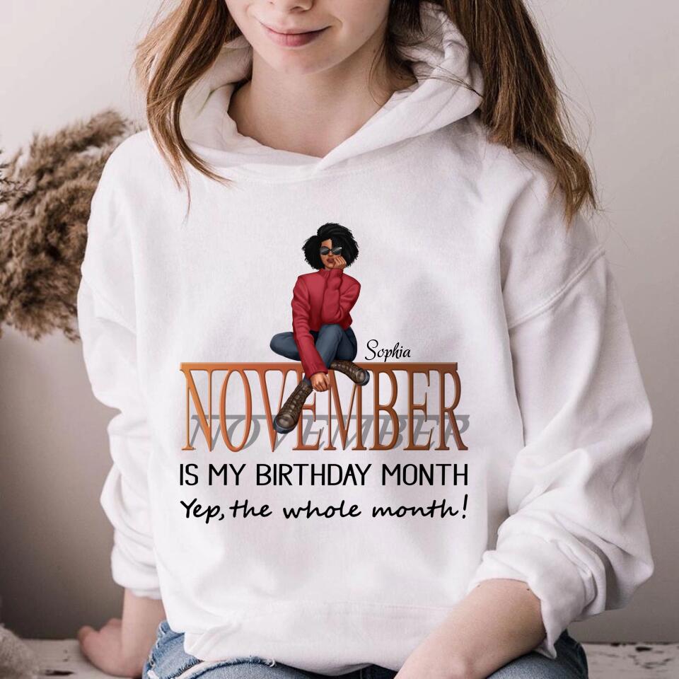 November Birthday Shirt, Custom Birthday Shirt, Queens are Born In November, November Birthday Shirts For Woman, November Birthday Gifts