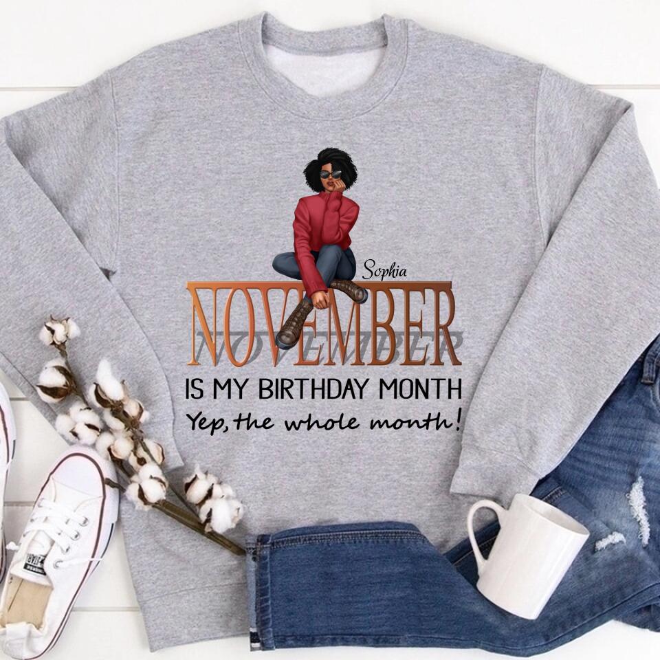 November Birthday Shirt, Custom Birthday Shirt, Queens are Born In November, November Birthday Shirts For Woman, November Birthday Gifts