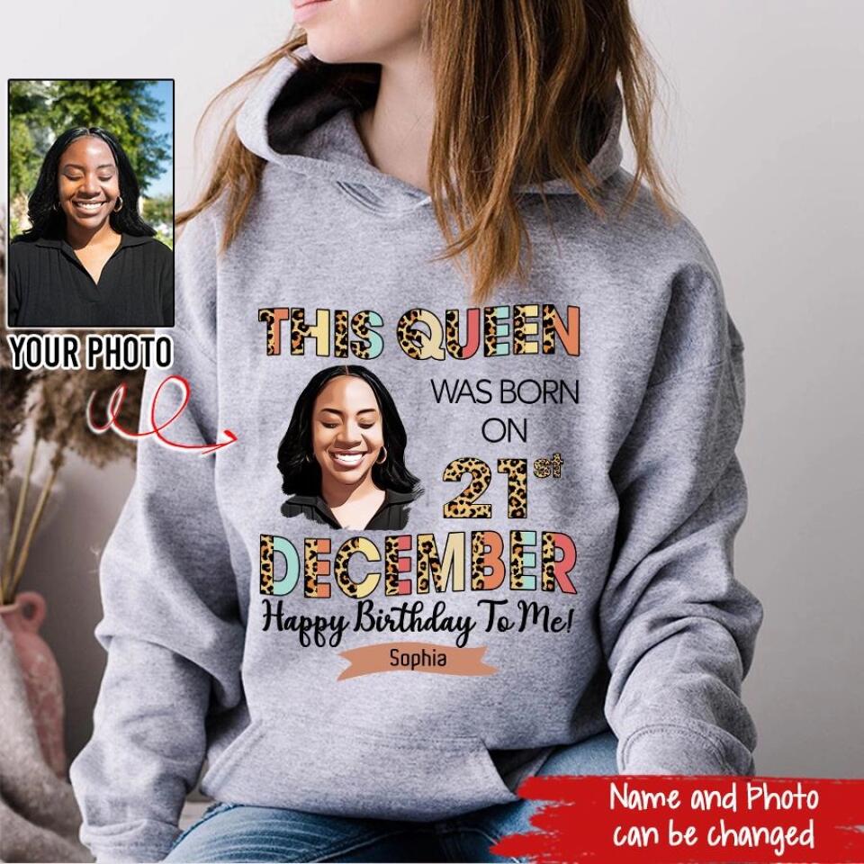 Custom December Birthday Shirt For Woman, Queens Are Born In December Gifts, Melanin Afro Woman Shirt, Black Girl Tee, Afro Queen Gift