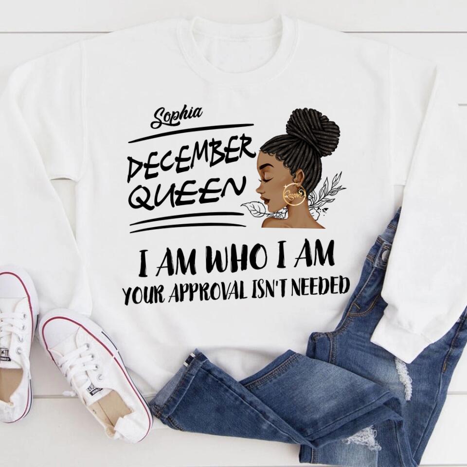 Custom November Birthday Shirt For Woman, Queens Are Born In November Gifts, Melanin Afro Woman Shirt, Black Girl Tee, Afro Queen Gift