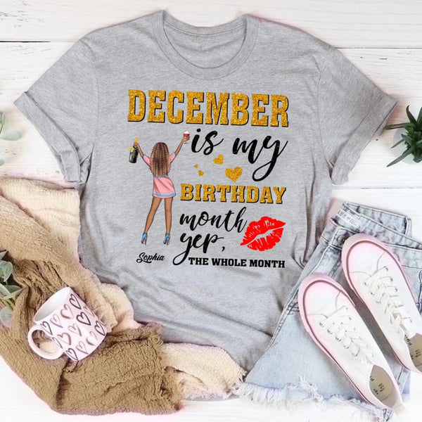 Custom December Birthday Shirt For Woman, Queens Are Born In
