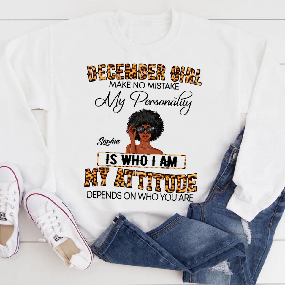 Custom December Birthday Shirt For Woman, Queens Are Born In December Gifts, Melanin Afro Woman Shirt, Black Girl Tee, Afro Queen Gift