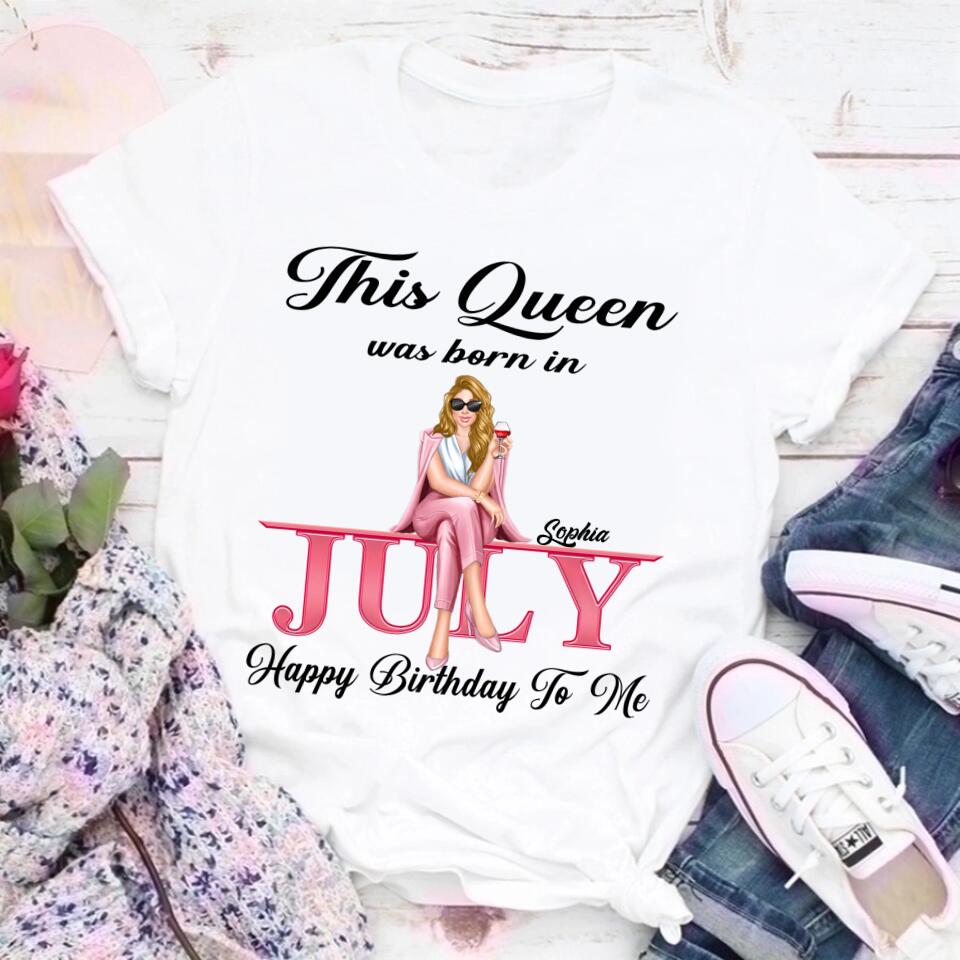 July Birthday Shirt, Custom Birthday Shirt,  July Birthday Shirts For Woman,  July Birthday Gifts