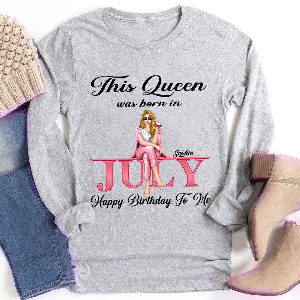 July Birthday Shirt, Custom Birthday Shirt,  July Birthday Shirts For Woman,  July Birthday Gifts