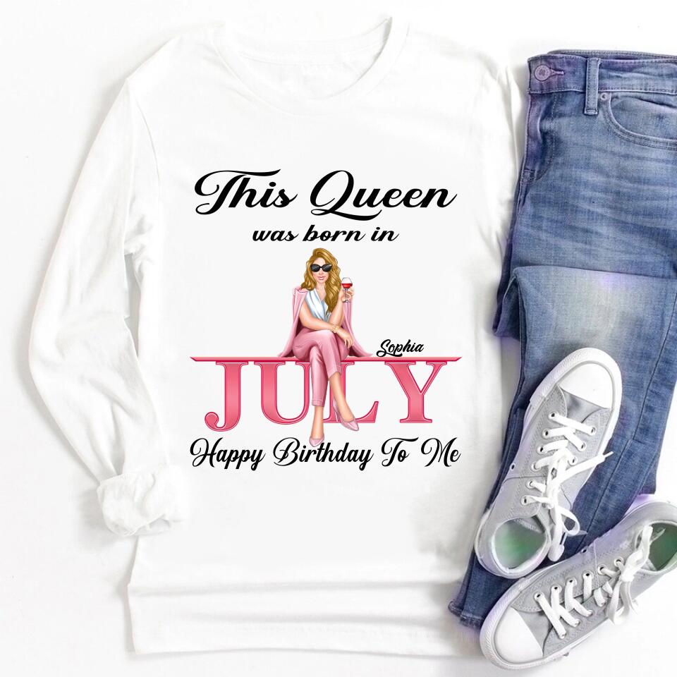 July Birthday Shirt, Custom Birthday Shirt,  July Birthday Shirts For Woman,  July Birthday Gifts