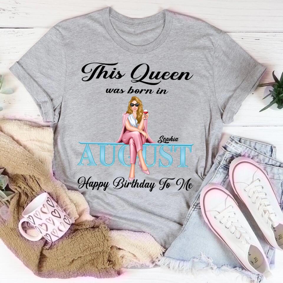 August Birthday Shirt, Custom Birthday Shirt, August Birthday Shirts For Woman, August Birthday Gifts