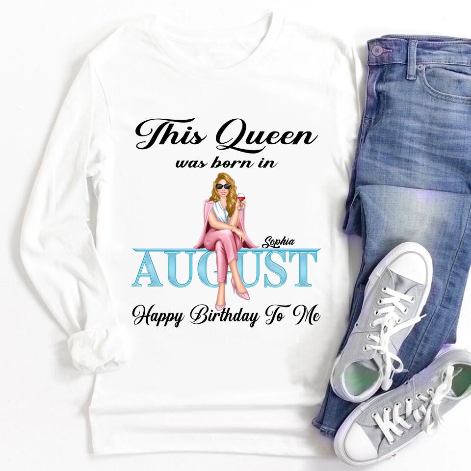 August Birthday Shirt, Custom Birthday Shirt, August Birthday Shirts For Woman, August Birthday Gifts