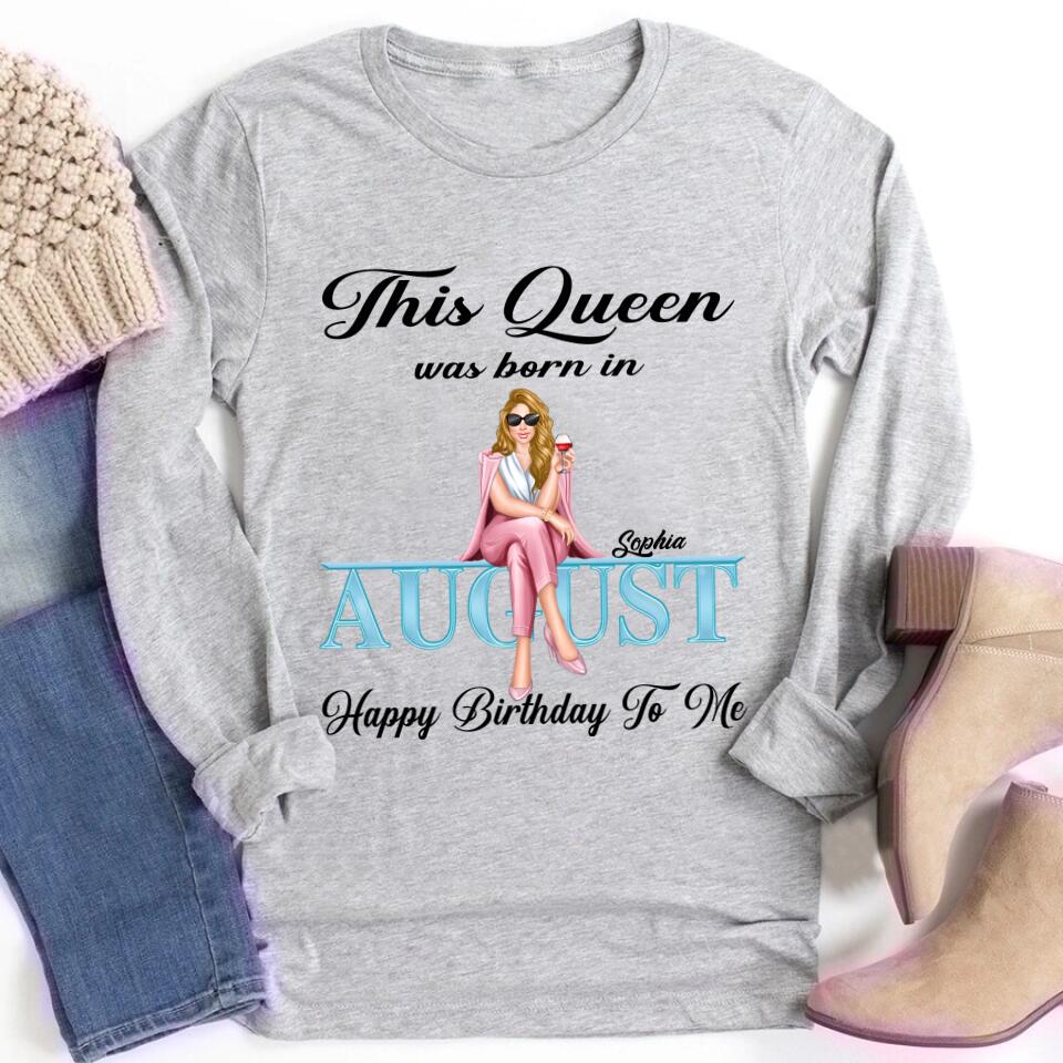 August Birthday Shirt, Custom Birthday Shirt, August Birthday Shirts For Woman, August Birthday Gifts