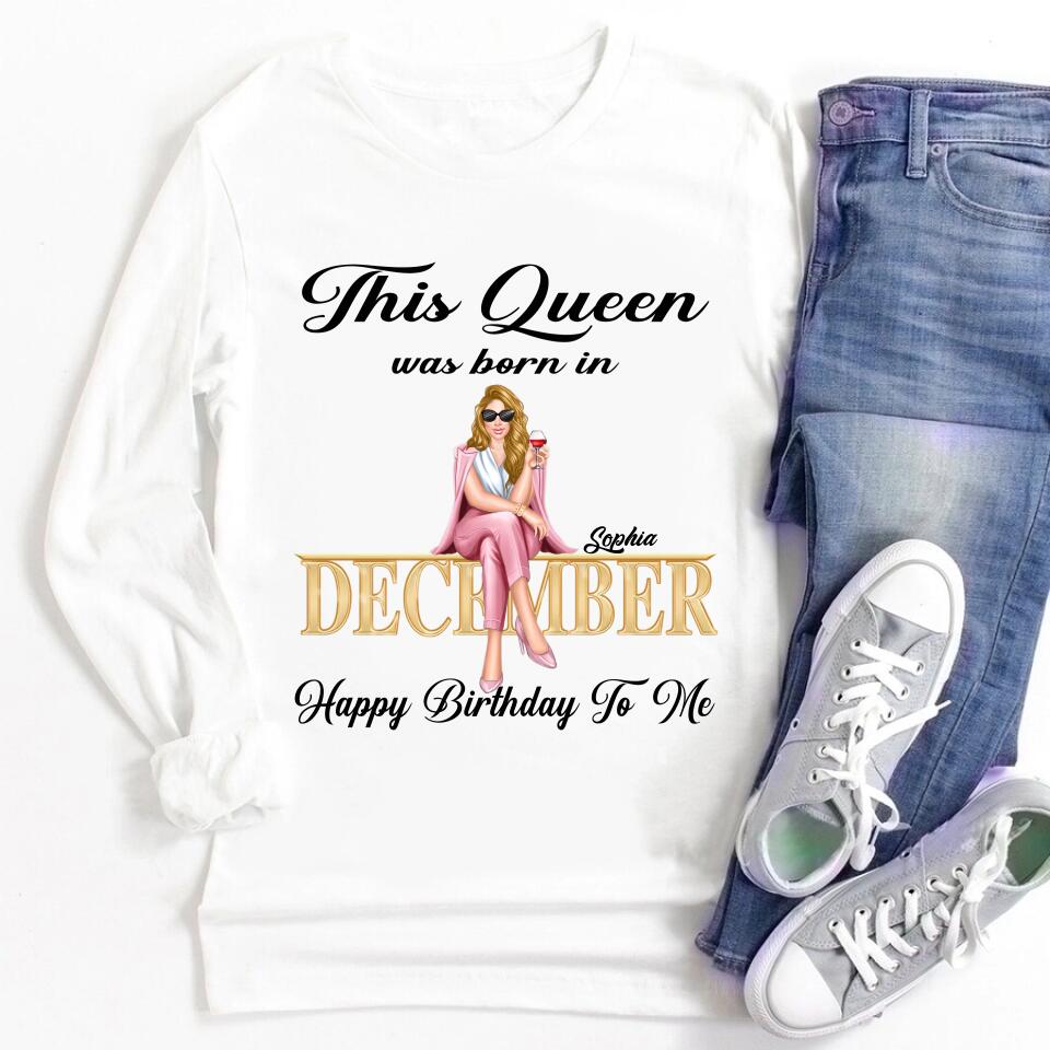 December Birthday Shirt, Custom Birthday Shirt, 	
December Birthday Shirts For Woman, 	
December Birthday Gifts