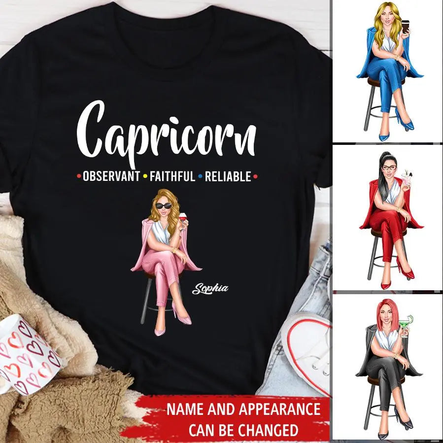 Custom Birthday Shirt, Capricorn Zodiac T Shirt, Capricorn Birthday Shirt, Capricorn T Shirts For Ladies, Capricorn Queen T Shirt