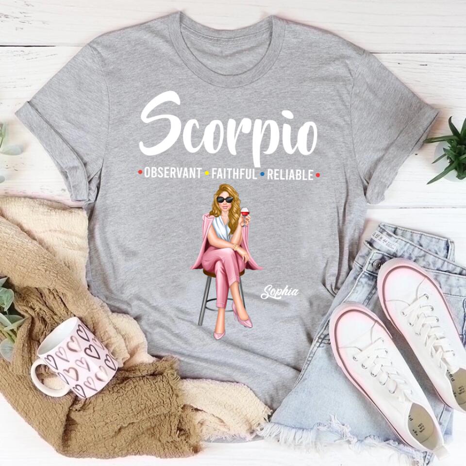 Custom Birthday Shirt, Scorpio Zodiac T Shirt, Scorpio Birthday Shirt, Scorpio T Shirts For Ladies, Scorpio Queen T Shirt, Scorpio Queen Birthday Shirt