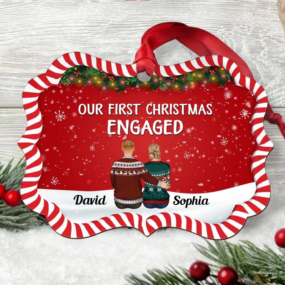 Our First Christmas Ornament 2022, Personalized Our First Christmas Ornaments, First Christmas As Mr And Mrs Ornament