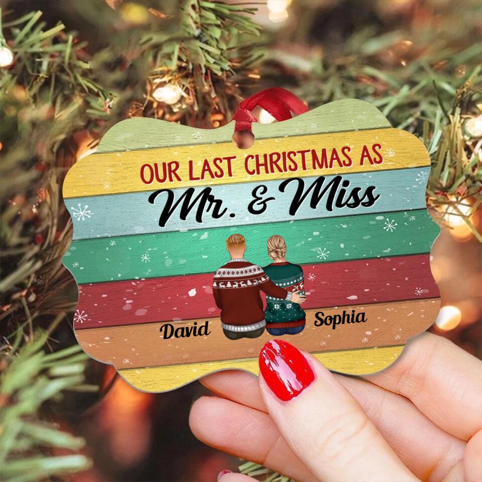 Our First Christmas Ornament 2022, Personalized Our First Christmas Ornaments, First Christmas As Mr And Mrs Ornament