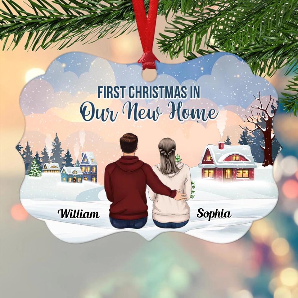 Couples Christmas ornaments, Couples first Christmas ornament, newlywed Christmas ornaments, personalized couple ornaments, newlywed ornament