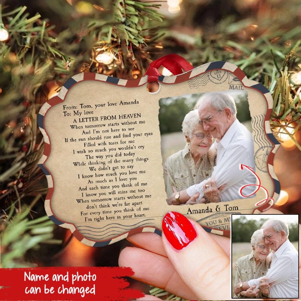 Personalized Memorial Ornaments, In Memory Oraments, first christmas in heaven ornament, Memorial Ornaments With Picture