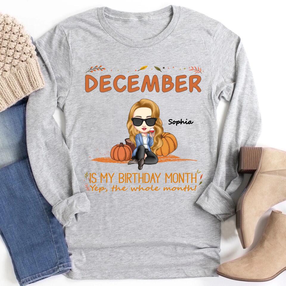 December Birthday Shirt, Custom Birthday Shirt, Queens Born In December, December Birthday Shirts For Woman, December Birthday Gifts