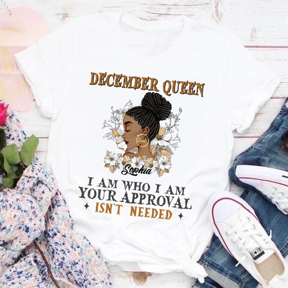 December Birthday Shirt, Custom Birthday Shirt, Queens Are Born In December, December Birthday Shirts For Woman, December Birthday Gifts
