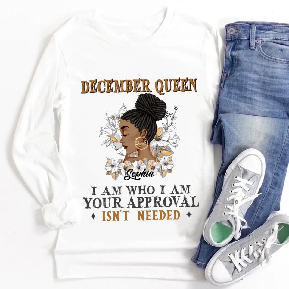 December Birthday Shirt, Custom Birthday Shirt, Queens Are Born In December, December Birthday Shirts For Woman, December Birthday Gifts