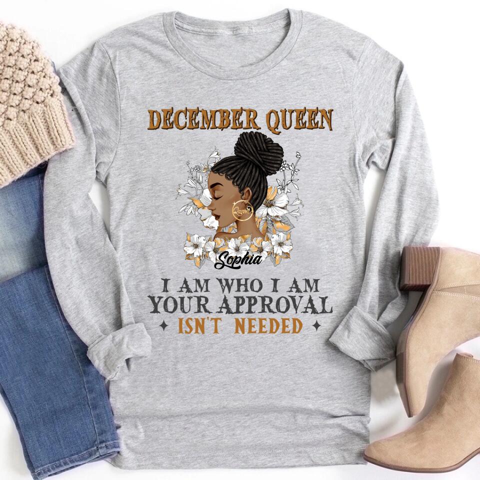 December Birthday Shirt, Custom Birthday Shirt, Queens Are Born In December, December Birthday Shirts For Woman, December Birthday Gifts