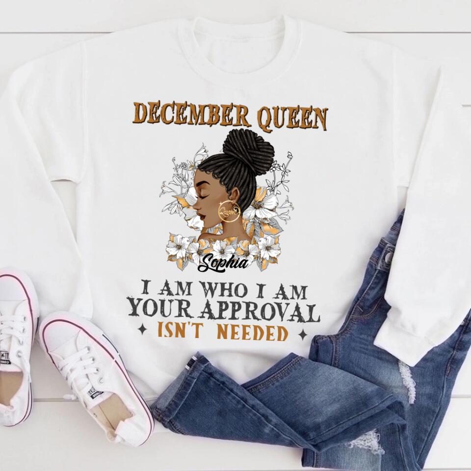 December Birthday Shirt, Custom Birthday Shirt, Queens Are Born In December, December Birthday Shirts For Woman, December Birthday Gifts