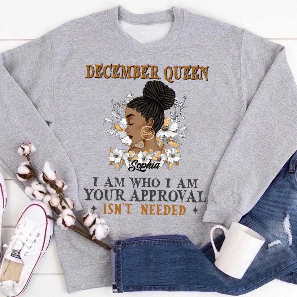 December Birthday Shirt, Custom Birthday Shirt, Queens Are Born In December, December Birthday Shirts For Woman, December Birthday Gifts