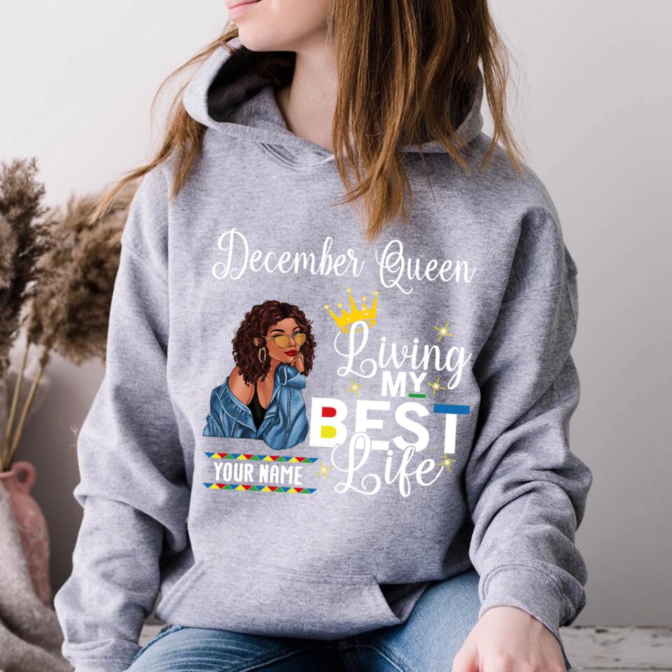 December Birthday Shirt, Custom Birthday Shirt, Queens Born In December, December Birthday Gifts, December Birthday Gifts