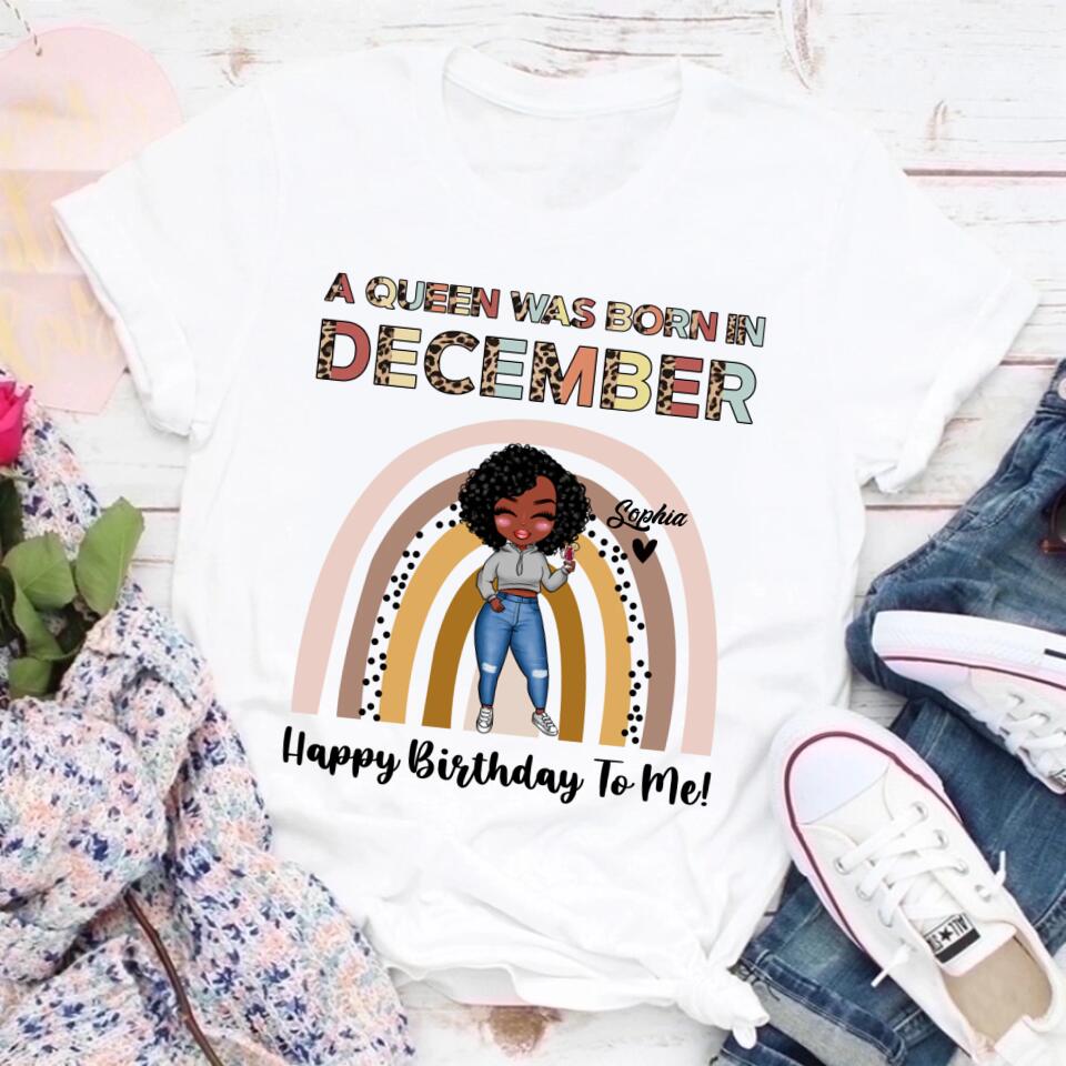 December Birthday Shirt, Custom Birthday Shirt, Queens Are Born In